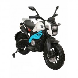  12v Battery Operated Ride On Bike With Music And Light, For 2 To 8 Years Old Child (white-blue) Manufacturers and Suppliers in India
