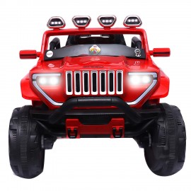 12v Rechargeable 4x4 Battery Operated Ride On Jeep To Drive For 2-7 Years Kids/children/baby/girls/boys With Swing Option, Music, Lights And Remote Control (red) Manufacturers and Suppliers in India