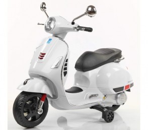 12V BATTERY OPERATED KIDS RECHARGEABLE SCOOTY FOR 3 TO 7 YEAR OLD KIDS (WHITE)
