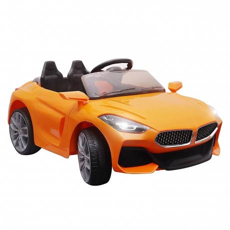 KIDS RIDE ON BATTERY OPERATED CAR FOR 1 TO 5 YEAR OLD KIDS/GIRLS/BOYS/CHILDREN/TODDLERS TO DRIVE (ORANGE)