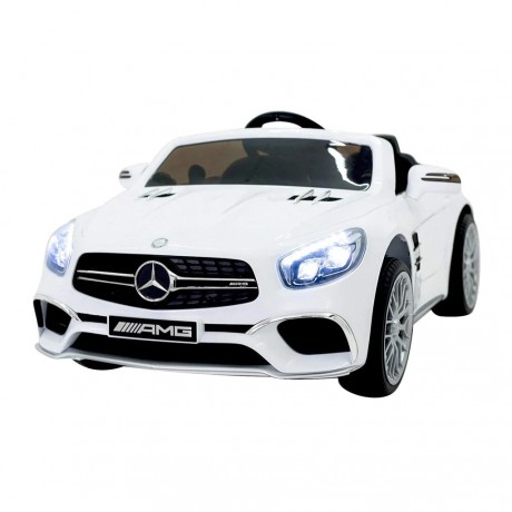 BIG SIZE KIDS BATTERY OPERATED 12V RIDE ON CAR FOR UP TO 5 YEARS OLD WITH MUSIC LIGHT AND REMOTE CONTROL (WHITE)