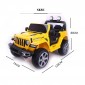 RECHARGEABLE BATTERY OPERATED ELECTRIC RIDE-ON JEEP FOR KIDS BABY RACING RIDING TOY JEEP WITH R/C FOR BOYS & GIRLS BABIES TODDLERS AGE 2 TO 6 YEARS (YELLOW) 