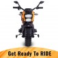 12V BATTERY OPERATED RIDE ON BIKE WITH MUSIC AND LIGHT, FOR 2 TO 8 YEARS OLD CHILD (ORANGE)