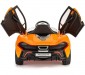 OFFICIAL LICENSED MCLAREN BABY CAR RECHARGEABLE KIDS CAR BATTERY OPERATED MOTOR RIDE-ON CAR FOR KIDS WITH 2 ELECTRIC MOTOR & 12V BATTERY CAR FOR KIDS BOYS & GIRLS AGE 2-5 YEARS OLD (ORANGE) 