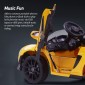 OFFICIAL LICENSED MCLAREN BABY CAR RECHARGEABLE KIDS CAR BATTERY OPERATED MOTOR RIDE-ON CAR FOR KIDS WITH 2 ELECTRIC MOTOR & 12V BATTERY CAR FOR KIDS BOYS & GIRLS AGE 2-5 YEARS OLD (YELLOW) 